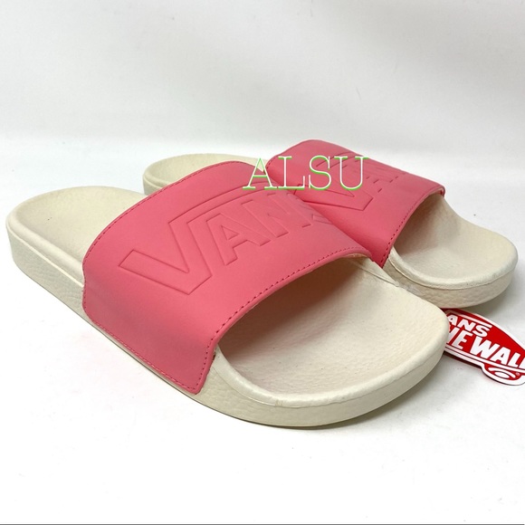pink slide on vans